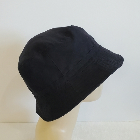 BLACK Soft Velvet Feel Bucket Hat - Picture 5 of 7